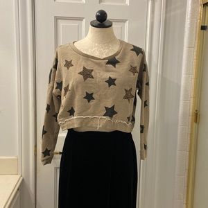 BROWN STAR CREWNECK